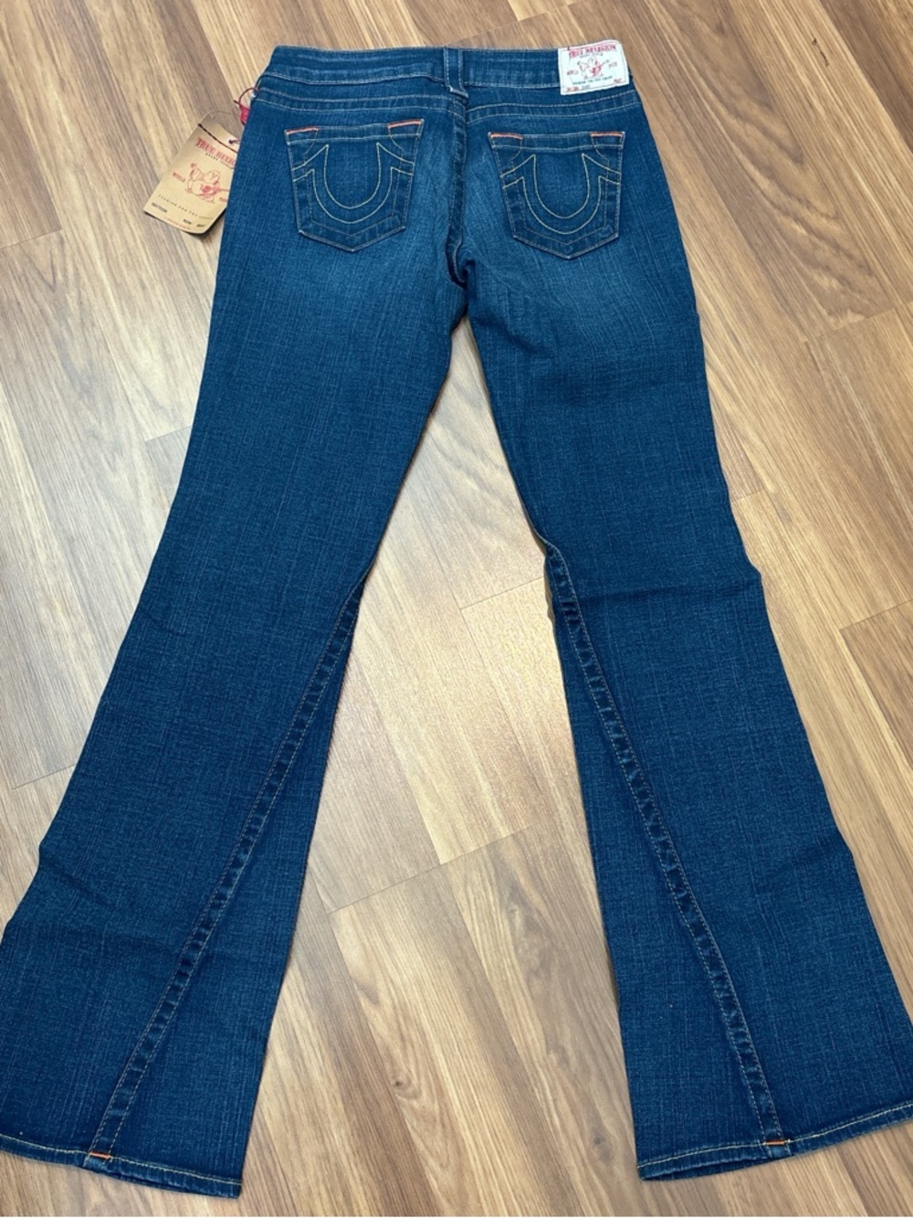 True Religion Women's Dark Blue Flare Jeans